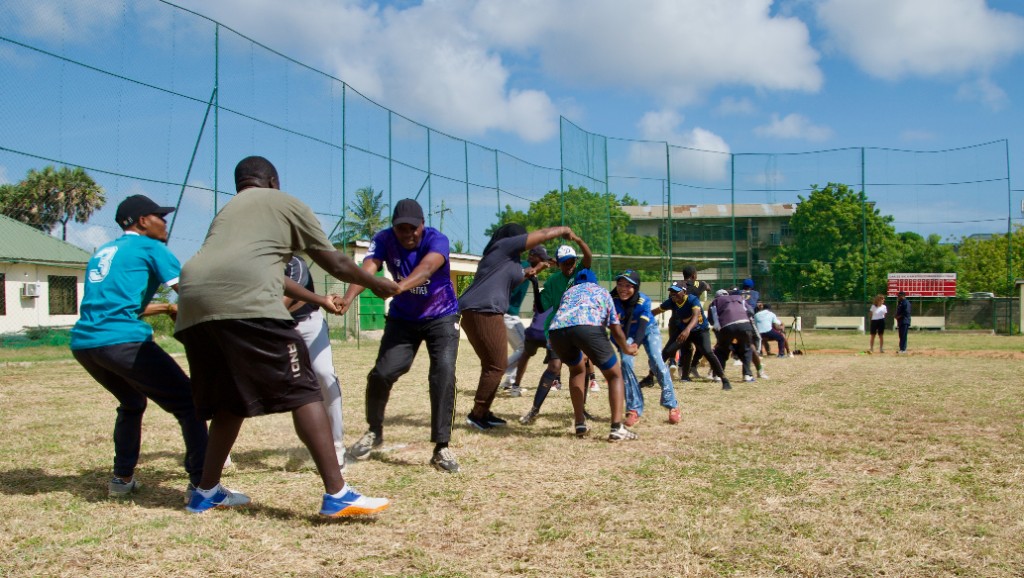Team building activity during training