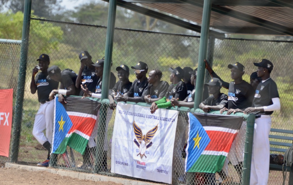 South Sudan Baseball dugout
